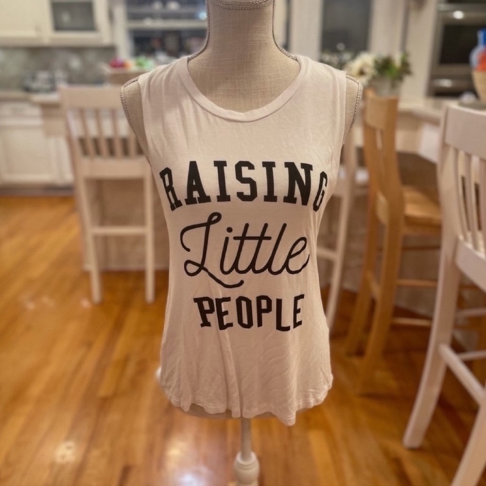 Rock Rose Couture Raising Little People white sleeveless tee